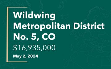 Widlwing Metropolitan District No.5, CO, $16,935,00, May 2, 2024